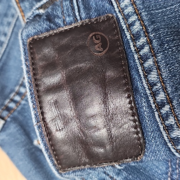 AG Adriano Goldschmied The Graduate Jeans Faded Distress Soft Sz36 Measure 38x29 - Picture 6 of 13